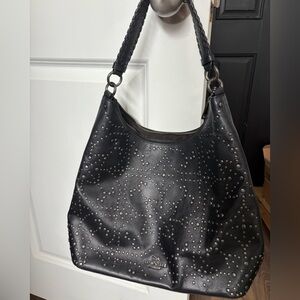 Coach Black Studded Leather Bag